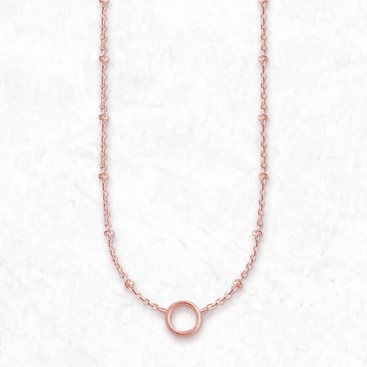 Necklace Rose Gold Color