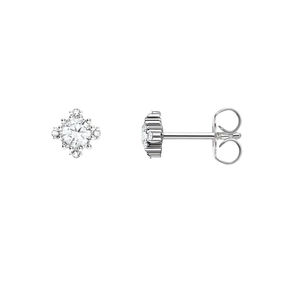 Ear Studs White Zircon