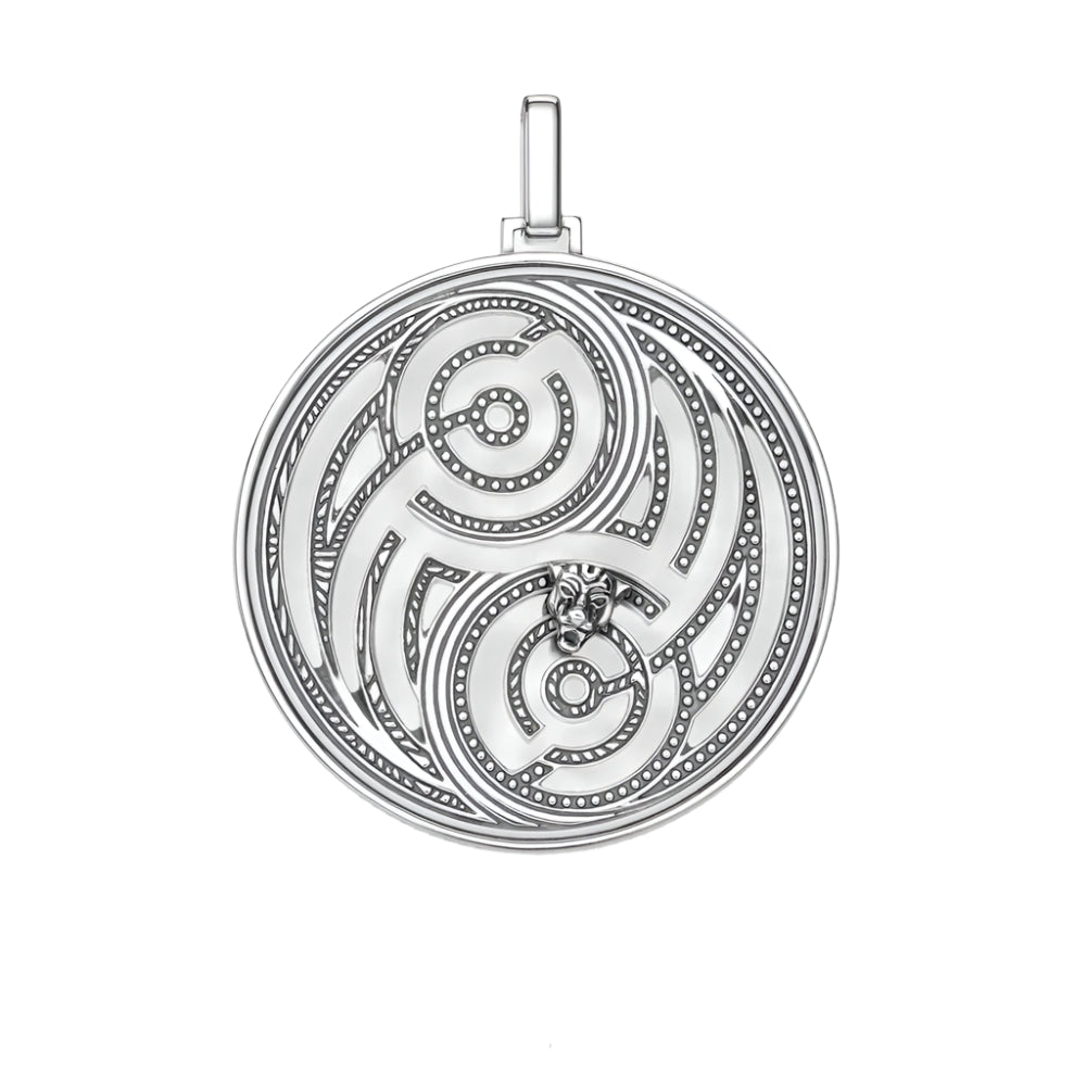 Panther Maze Round Pendant