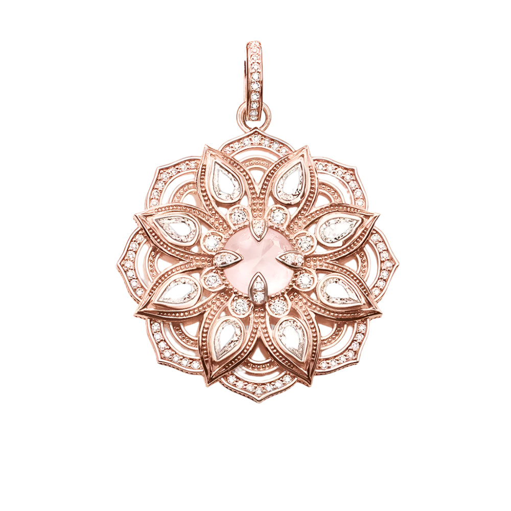 Pendant Pink Lotus Flower