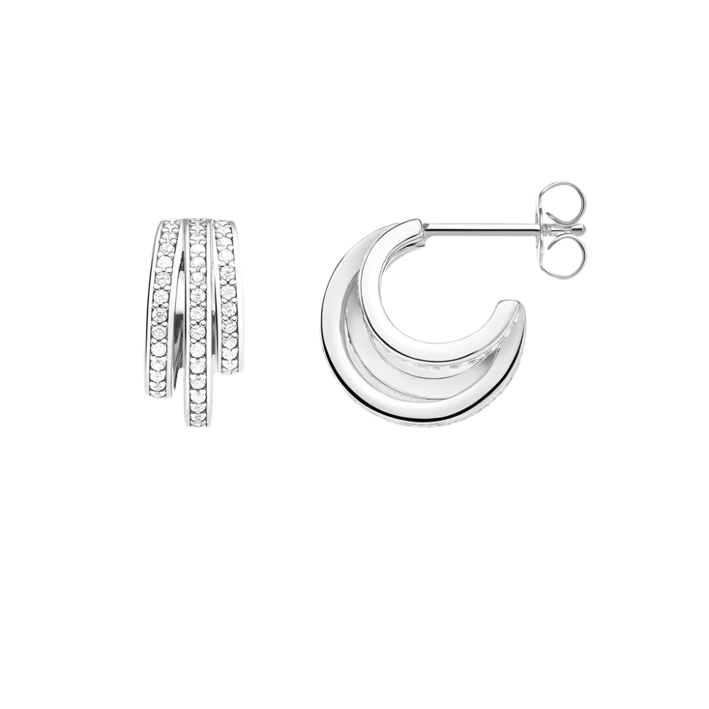 Hinged Hoop Earrings Circles