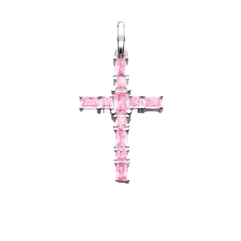 Cross with Pink Stones