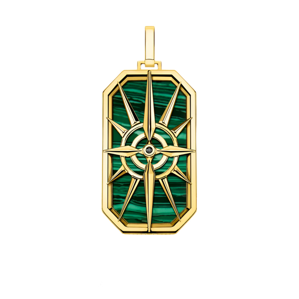 Pendant Compass Star Green