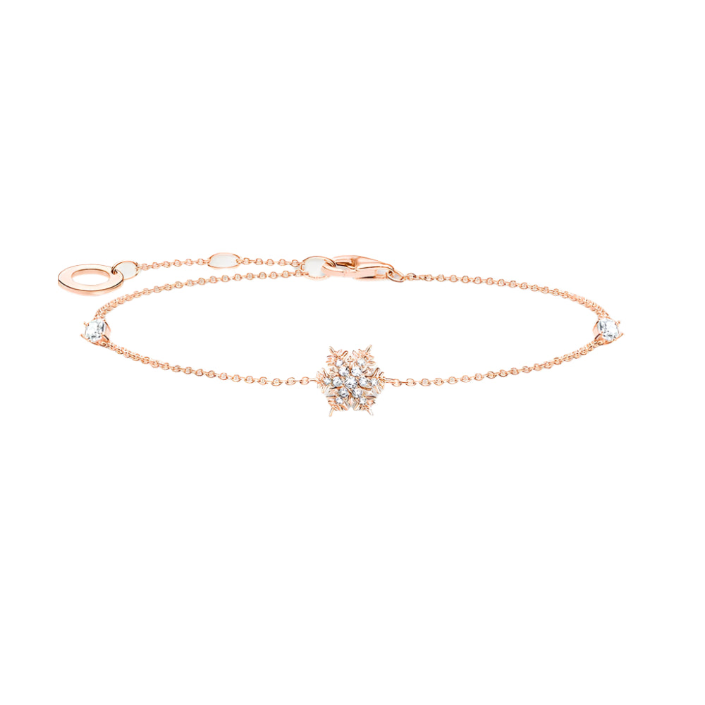 Snowflake Rose Gold Bracelet