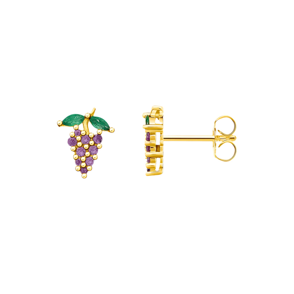 Ear Stud Grape Gold