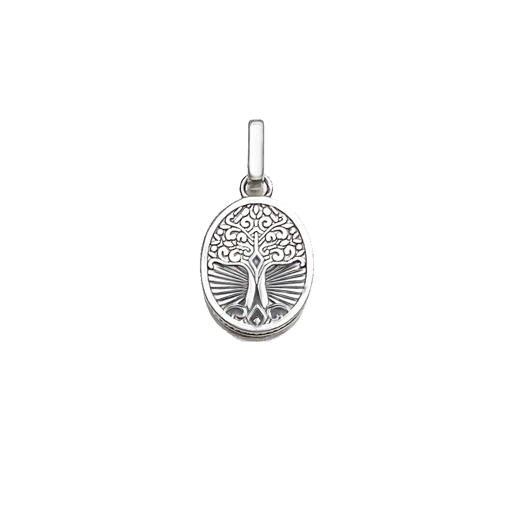 Tree - Oval White