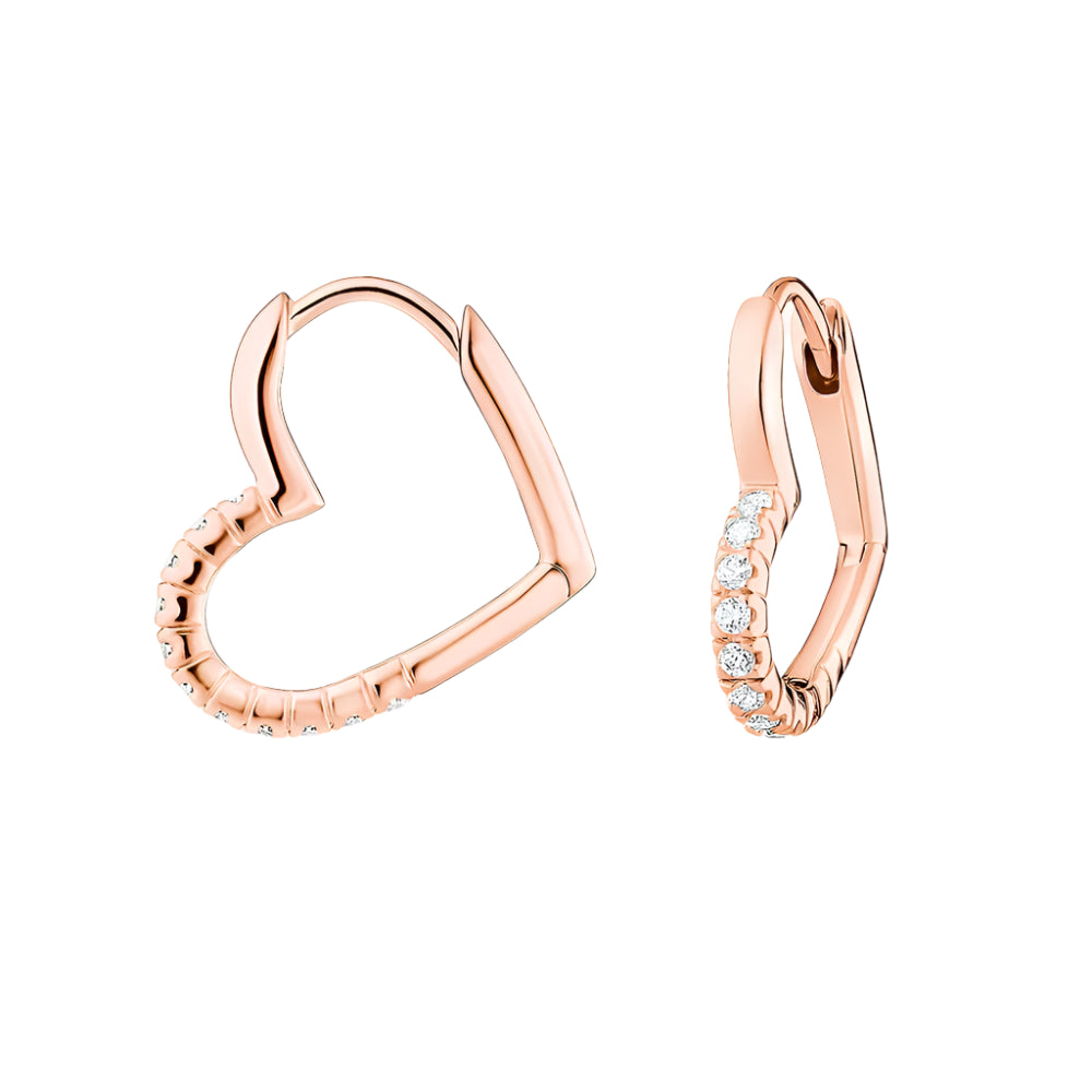 Heart Hoop Earring