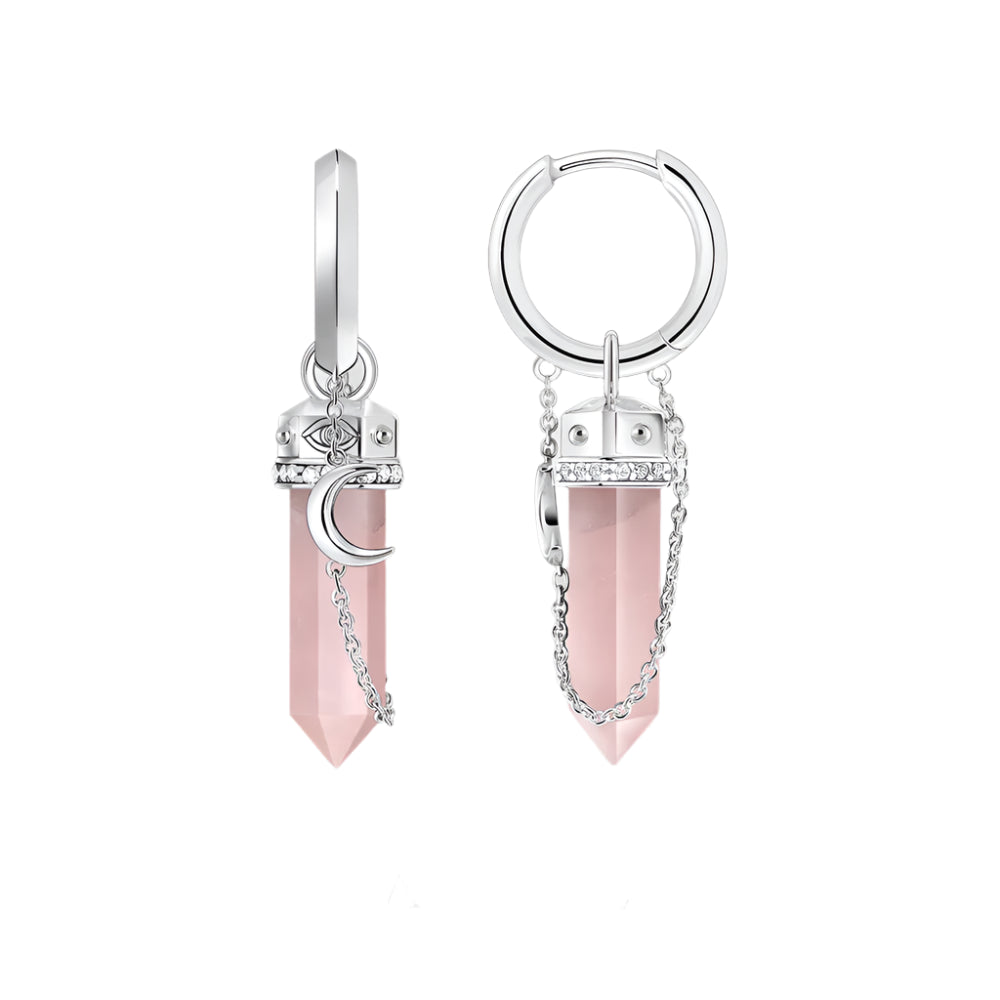 Hexagonal Cosmic Hoop Earring