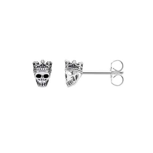 Stud Earrings Skull King