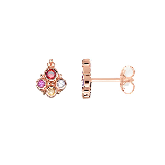 Royal Flower Stud Earrings