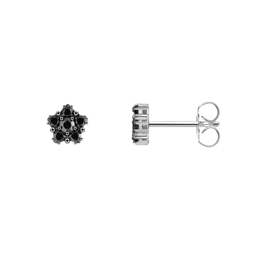 Pentagonal Flower Stud Earrings