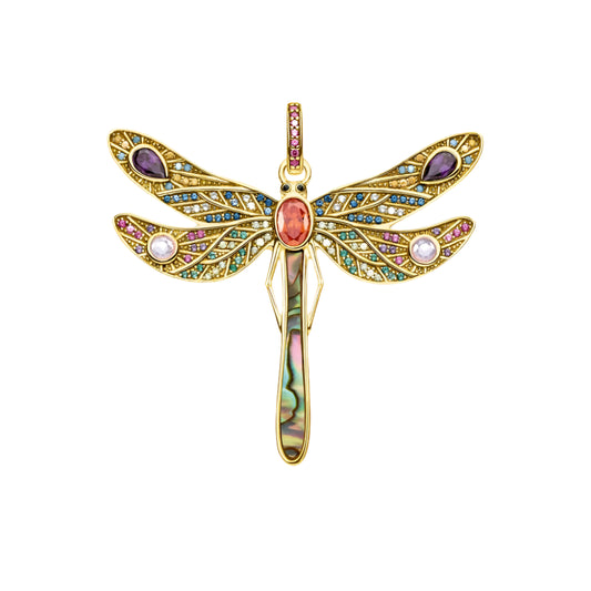 Pendant Golden Dragonfly