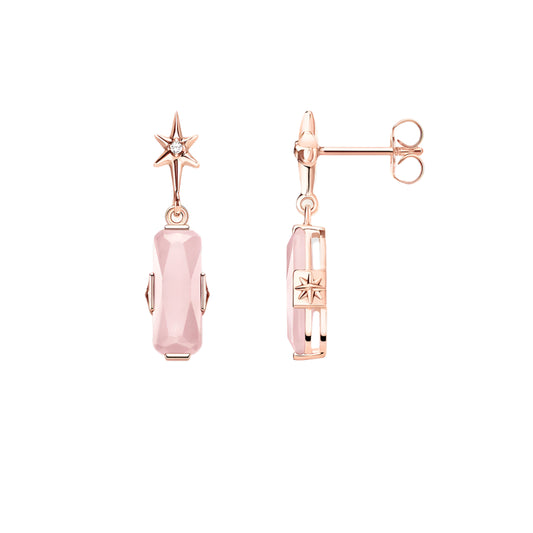 Star Pink Stone Stud