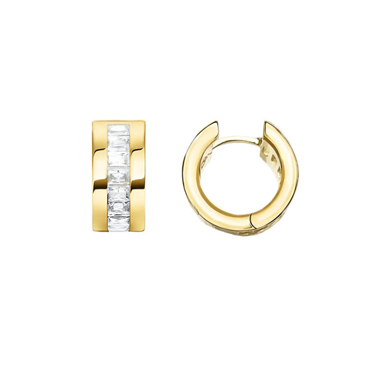 Golden  Hinged Hoop Earrings