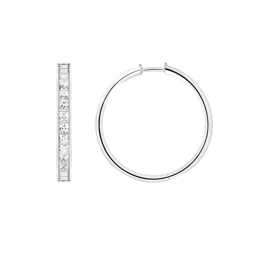 Large Hinged Hoops Earrings