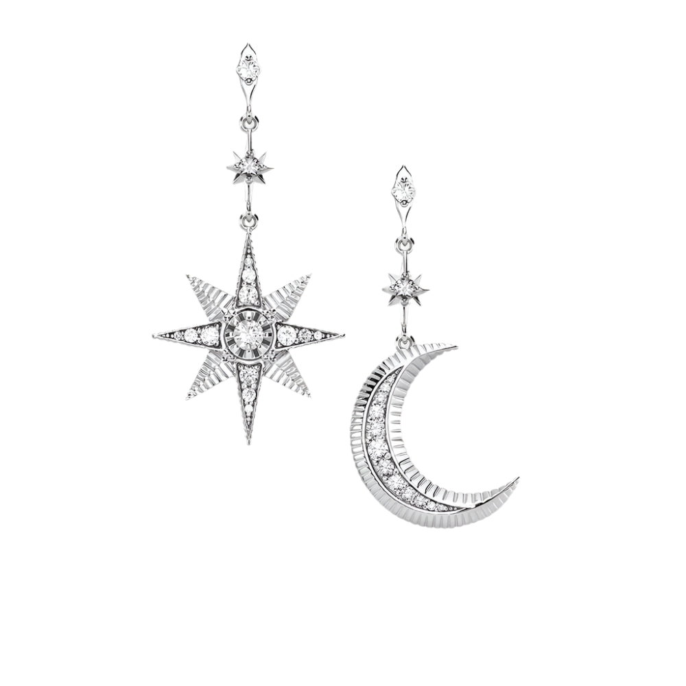 Magical Star & Moon Drop Earrings