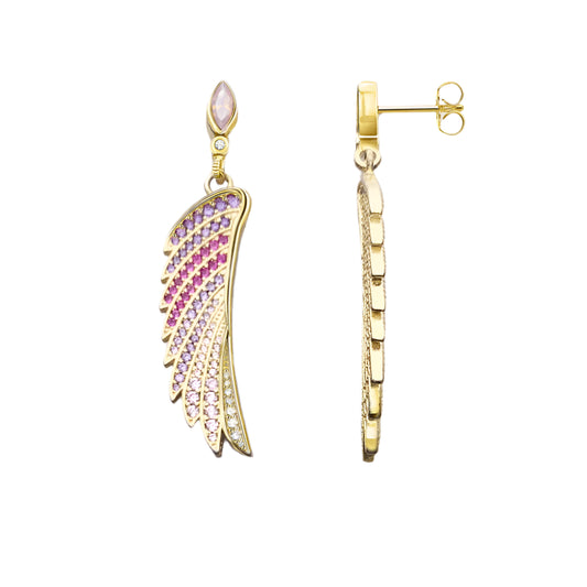 Earrings Gold-Coloured Hummingbird