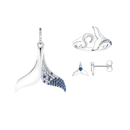 Dolphin Tail Fin Pendant