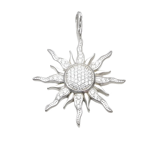 White CZ Sun Pendant