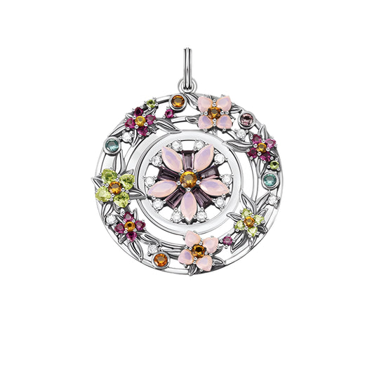 Colourful Stones Flowers Amulet