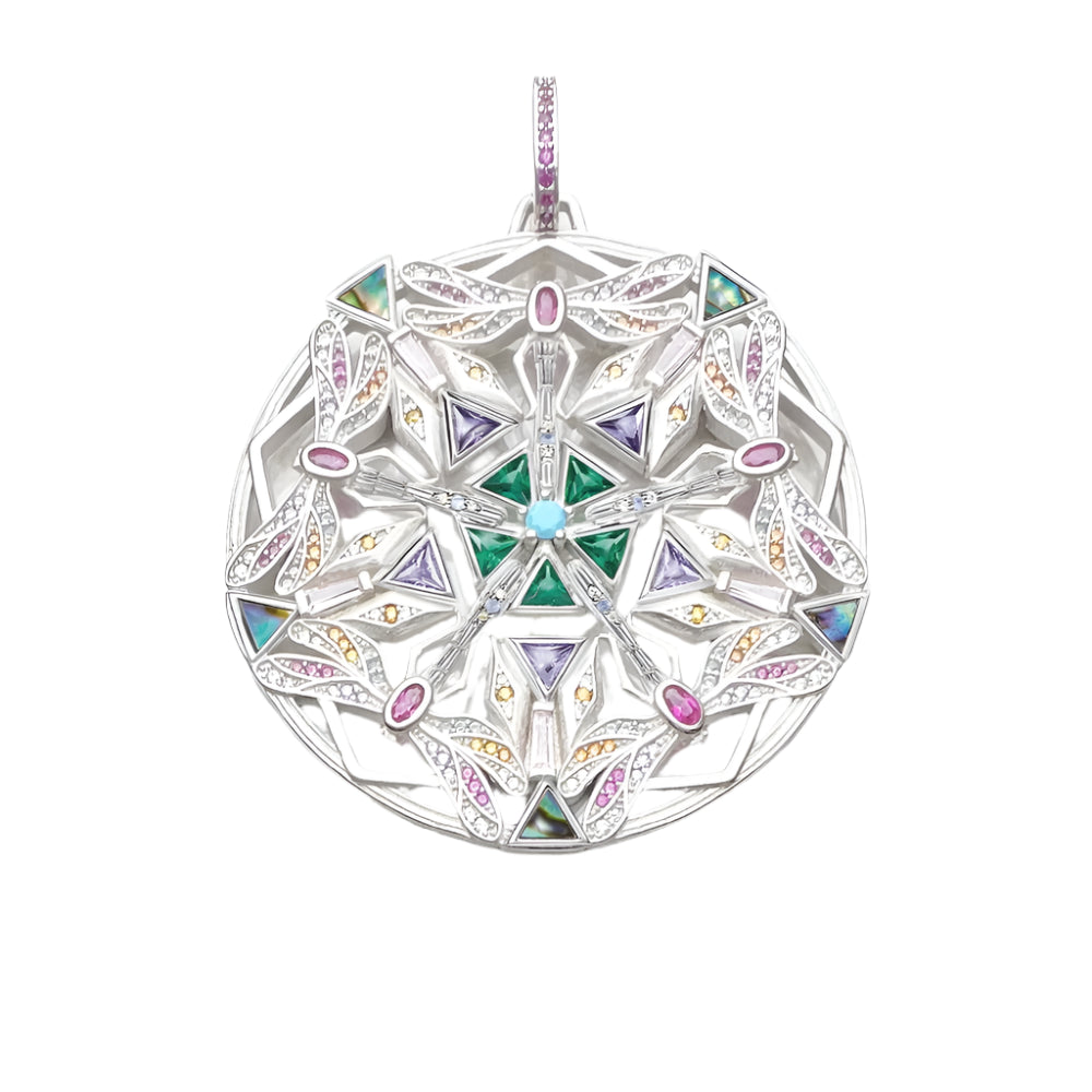 Pendant Amulet Kaleidoscope Dragonfly