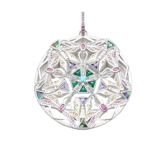 Pendant Amulet Kaleidoscope Dragonfly