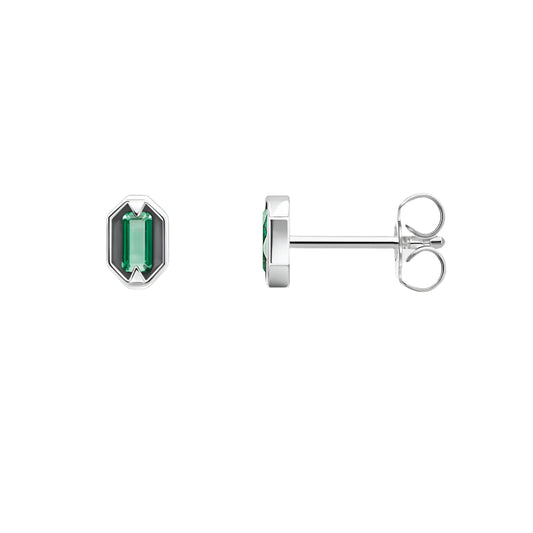 Green Crocodile Eyes Ear Stud