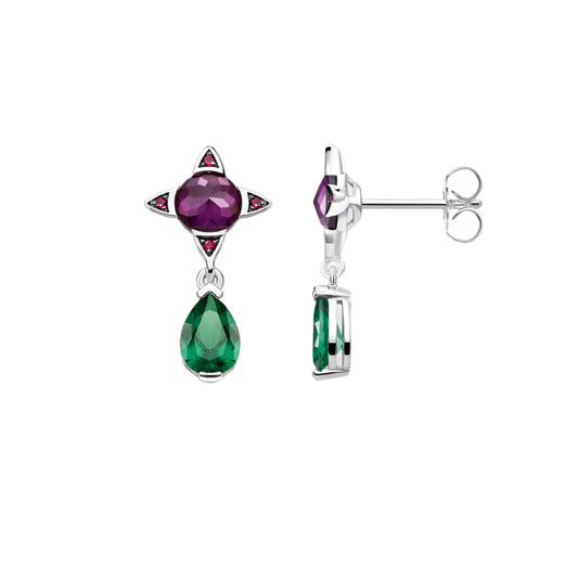 Green Drop With Purple Star