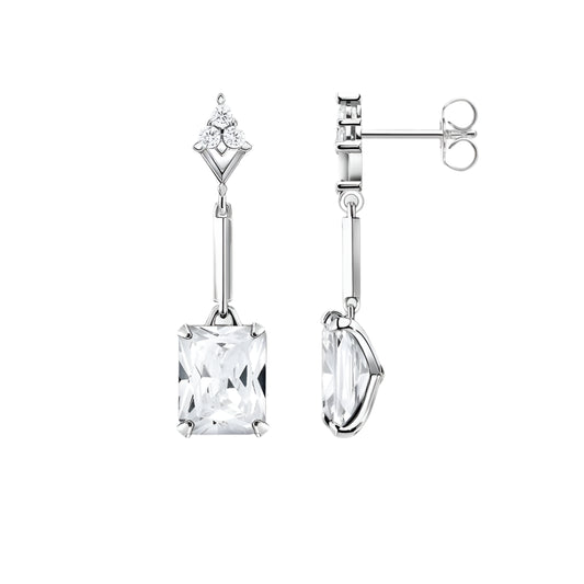 White Octagon-Cut Zirconia