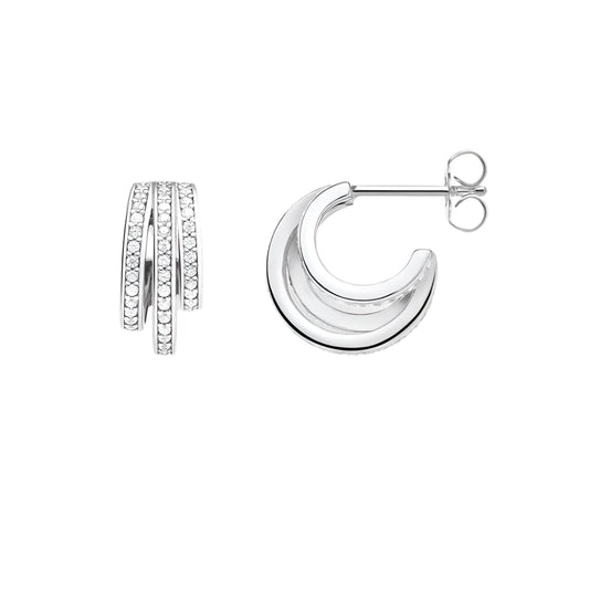 Hinged Hoop Earrings Circles