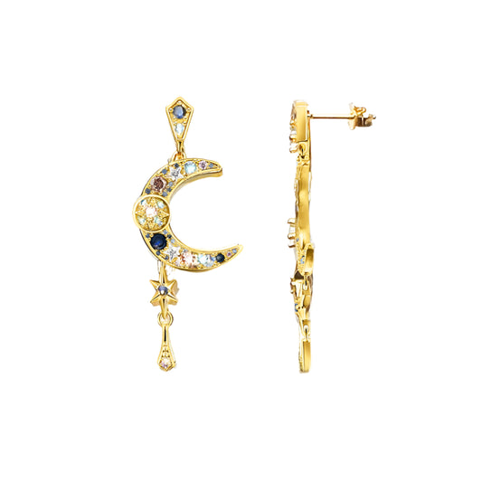 Earrings Royalty Moon