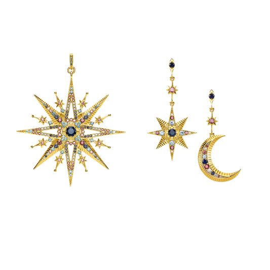 Jewelry Set Stars And Moon