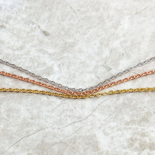 Anchor Chain Adjustable Necklace