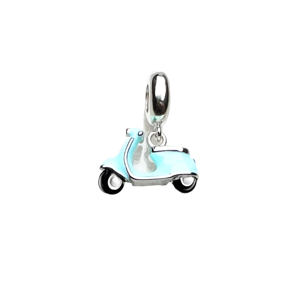 Blue Motor Scooter Pendant