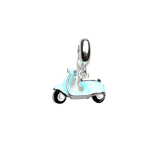 Blue Motor Scooter Pendant