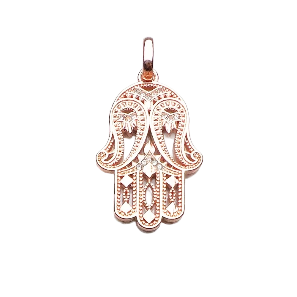 Hand of Fatima - Gold Pink