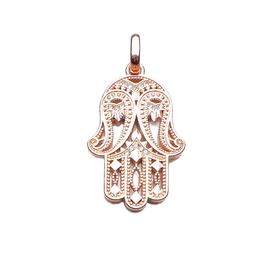 Hand of Fatima - Gold Pink
